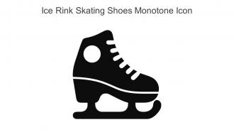 Ice Rink Skating Shoes Monotone Icon In Powerpoint Pptx Png And Editable Eps Format