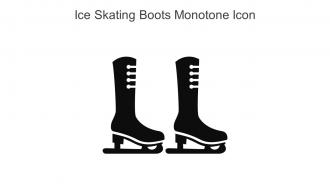 Ice Skating Boots Monotone Icon In Powerpoint Pptx Png And Editable Eps Format