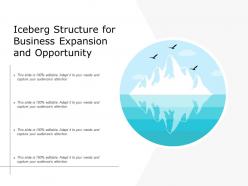Iceberg structure for business expansion and opportunity