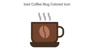 Iced Coffee Mug Colored Icon In Powerpoint Pptx Png And Editable Eps Format