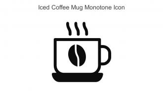 Iced Coffee Mug Monotone Icon In Powerpoint Pptx Png And Editable Eps Format