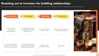Ico Success Strategies Reaching Out To Investors For Building Relationships BCT SS V