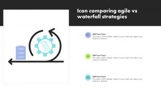 Icon Comparing Agile Vs Waterfall Strategies