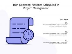 Icon depicting activities scheduled in project management