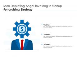 Icon depicting angel investing in startup fundraising strategy