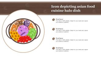 Icon Depicting Asian Food Cuisine Halo Dish