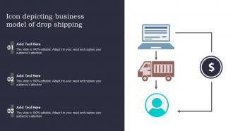 Icon Depicting Business Model Of Drop Shipping