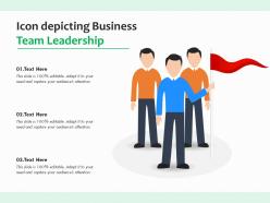 Icon depicting business team leadership