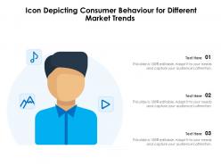 Icon depicting consumer behaviour for different market trends