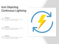 Icon depicting continuous lightning