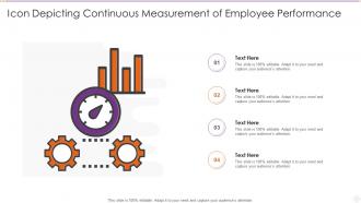 Icon Depicting Continuous Measurement Of Employee Performance
