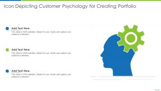 Icon Depicting Customer Psychology For Creating Portfolio