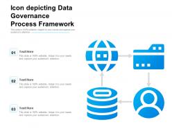 Icon depicting data governance process framework