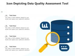 Icon depicting data quality assessment tool
