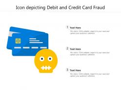 Icon depicting debit and credit card fraud