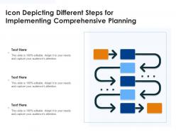 Icon depicting different steps for implementing comprehensive planning