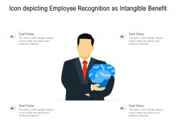 Icon depicting employee recognition as intangible benefit