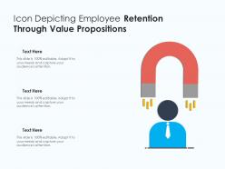 Icon depicting employee retention through value propositions
