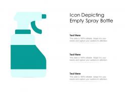 Icon depicting empty spray bottle
