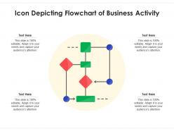 Icon depicting flowchart of business activity