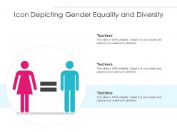 Icon depicting gender equality and diversity
