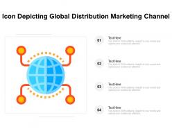 Icon Depicting Global Distribution Marketing Channel