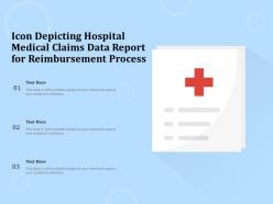 Icon Depicting Hospital Medical Claims Data Report For Reimbursement Process