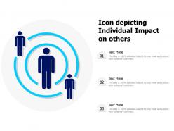 Icon depicting individual impact on others