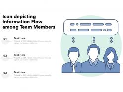 Icon depicting information flow among team members