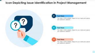 Icon depicting issue identification in project management