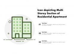 Icon depicting multi storey section of residential apartment