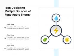 Icon depicting multiple sources of renewable energy