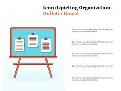 Icon depicting organization bulletin board