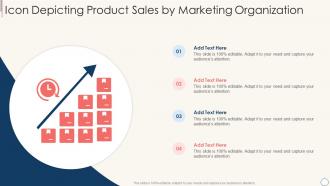 Icon Depicting Product Sales By Marketing Organization