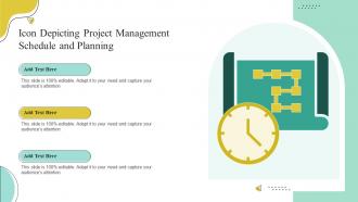 Icon Depicting Project Management Schedule And Planning