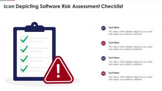 Icon Depicting Software Risk Assessment Checklist