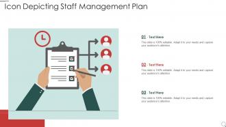 Icon depicting staff management plan