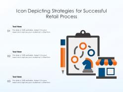 Icon depicting strategies for successful retail process