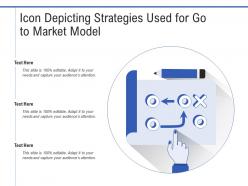 Icon depicting strategies used for go to market model