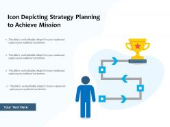 Icon depicting strategy planning to achieve mission