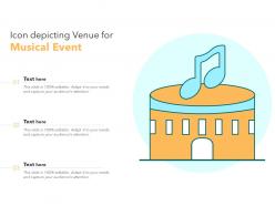 Icon depicting venue for musical event