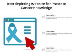 Icon depicting website for prostate cancer knowledge