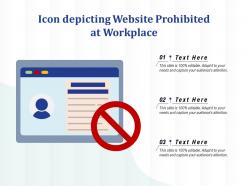 Icon Depicting Website Prohibited At Workplace