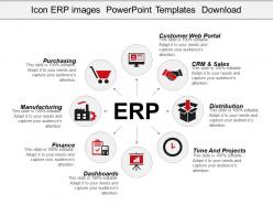 Icon erp system powerpoint templates microsoft