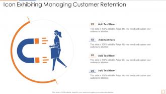 Icon Exhibiting Managing Customer Retention