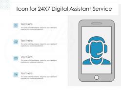 Icon for 24x7 digital assistant service