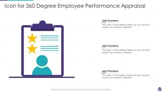 Icon For 360 Degree Employee Performance Appraisal