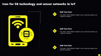 Icon For 5g Technology And Sensor Networks In IoT