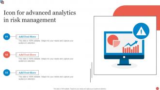 Icon For Advanced Analytics In Risk Management