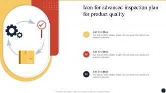Icon For Advanced Inspection Plan For Product Quality